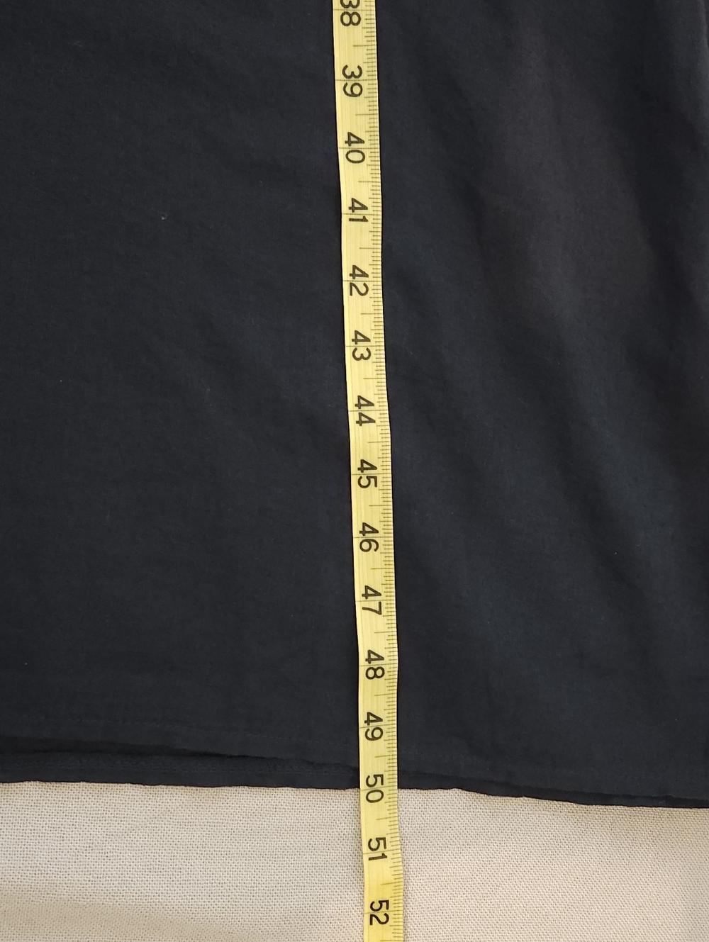 Francesca Bettini Made in Italy Linen Maxi Dress Large Navy Band Collar Button - Picture 11 of 11